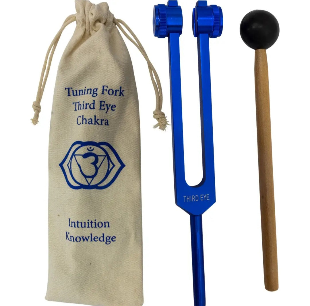 Tuning Fork 8.5" - Dark Blue Tuned For 3Rd Eye Chakra