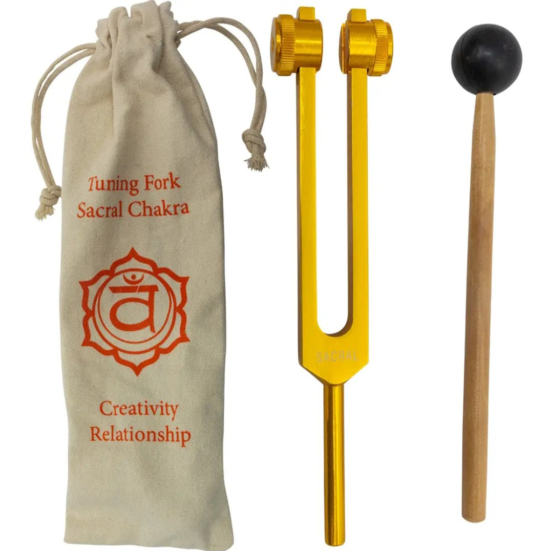Tuning Fork 8.5" - Orange Tuned For Sacral Chakra