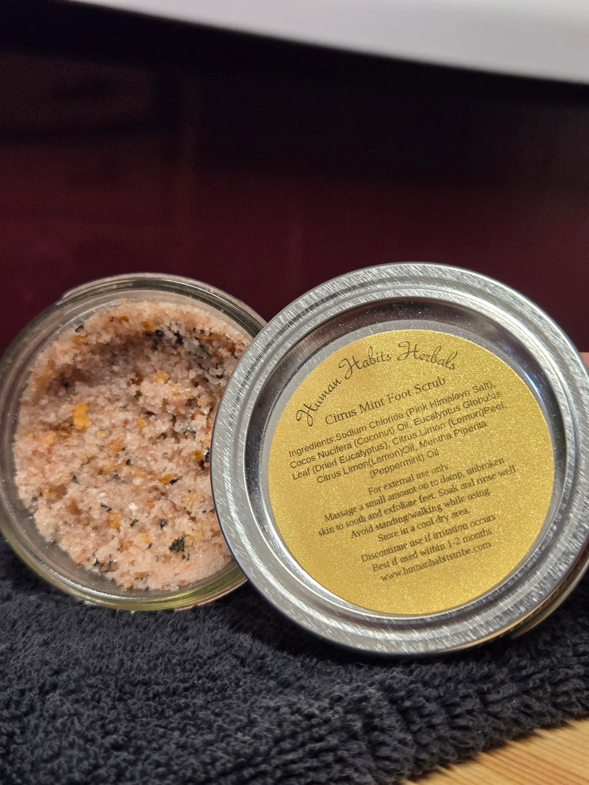 Human Habits Herbals Citrus Mint Foot Scrub